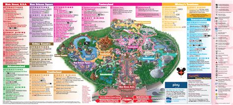 Printable Disneyland Park Map